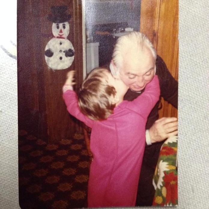 with my grandfather, 1980. 